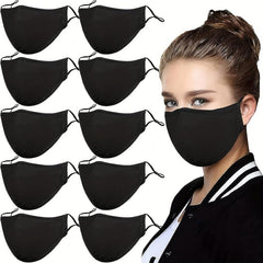 10 Pack Reusable Breathable Cloth Face Mask With Nose Wire And Filter Pocket