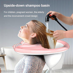 Inflatable Hair Washing Basin for Bedridden Elderly - Portable Shampoo Basin