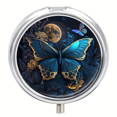 Butterfly Art 3 Compartment Medicine Pill Organizer