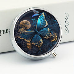 Butterfly Art 3 Compartment Medicine Pill Organizer