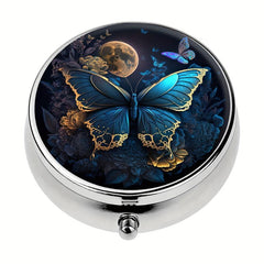 Butterfly Art 3 Compartment Medicine Pill Organizer