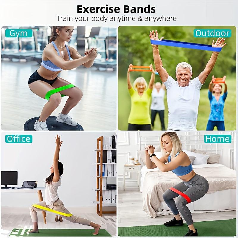 5 Resistance Exercise Bands Fitness Tension Bands