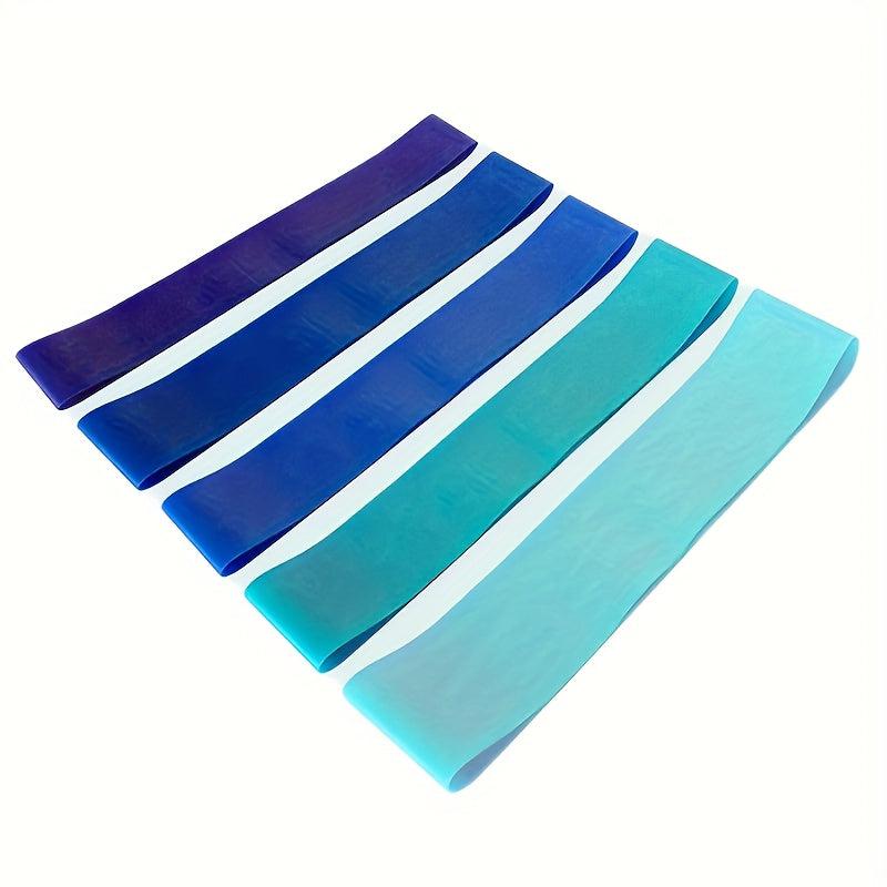 5 Resistance Exercise Bands Fitness Tension Bands