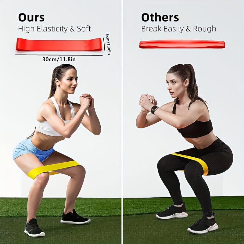 5 Resistance Exercise Bands Fitness Tension Bands