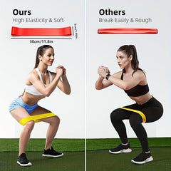 5 Resistance Exercise Bands Fitness Tension Bands