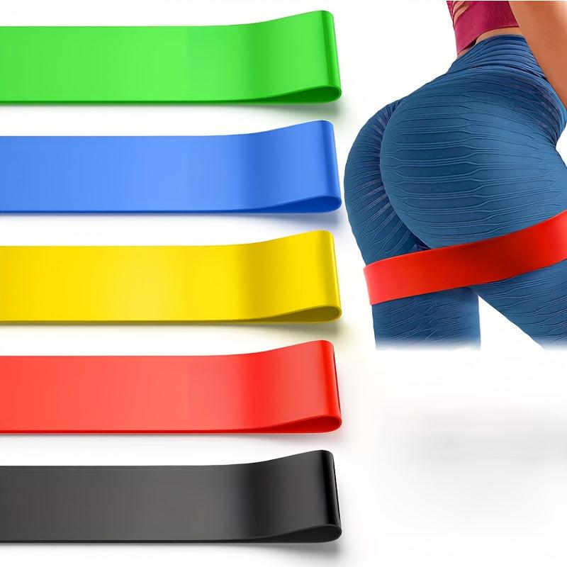 5 Resistance Exercise Bands Fitness Tension Bands