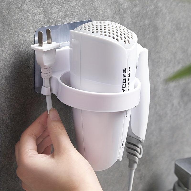 Hair Dryer Holder Bathroom Storage Wall Hanging Organizer