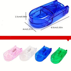 Compact Pill Cutting Box for Travel & Office Use
