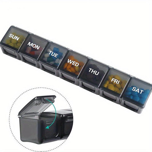 Weekly Pill Organizer 7 Days XL Compartment Travel Friendly Medicine Case