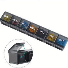 Weekly Pill Organizer 7 Days XL Compartment Travel Friendly Medicine Case
