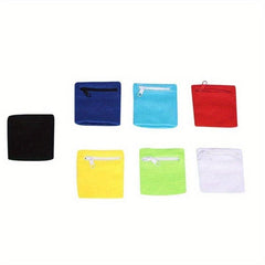 Cotton Wrist Wallet Pouch With Zipper Running Travel Gym Cycling Safe Sport Bag