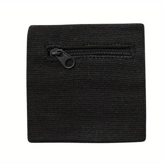 Cotton Wrist Wallet Pouch With Zipper Running Travel Gym Cycling Safe Sport Bag