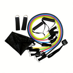 11pcs TPE Fitness Tensioner Set Elastic Rope Home Tension Bands Training