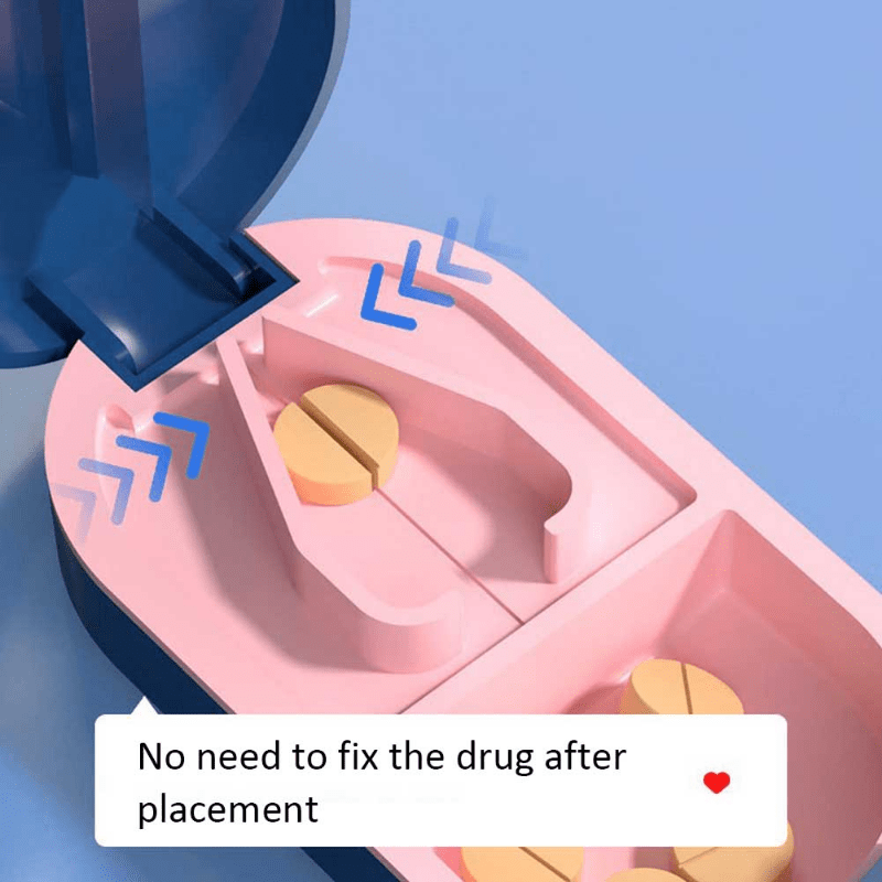 Portable Pill Cutter Box for Precise and Safe Pill Splitting