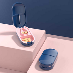 Portable Pill Cutter Box for Precise and Safe Pill Splitting