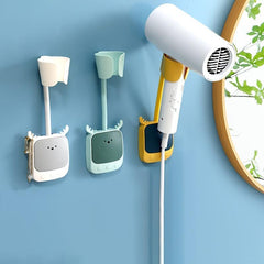 360 Adjustable No Punch Hair Dryer Rack and Shower Head Bracket
