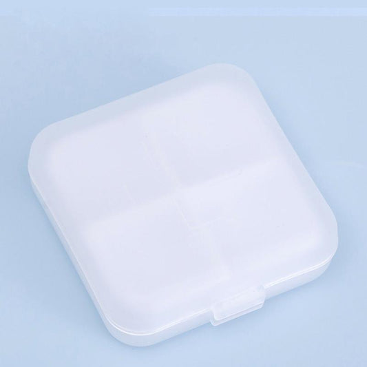 Portable Travel Pill Box 4 Compartments Dispensing Pill Box