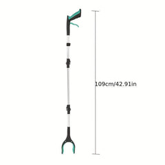 Tri fold Collapsible Overhead Garbage Clip Long Handle Cleaning Supplies