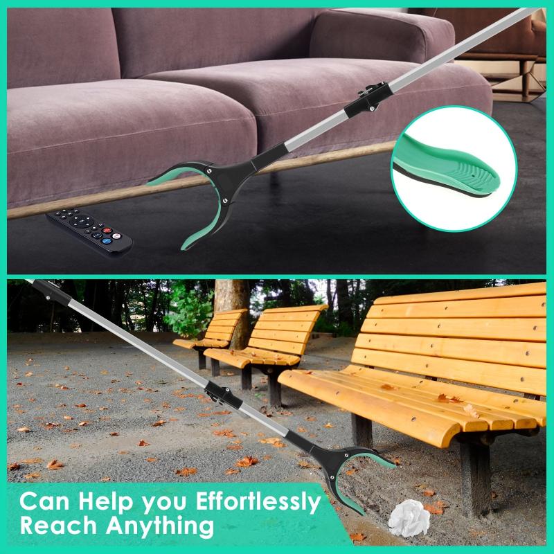Tri fold Collapsible Overhead Garbage Clip Long Handle Cleaning Supplies