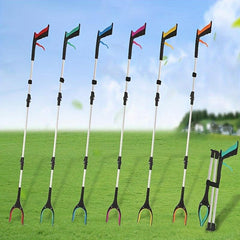 Tri fold Collapsible Overhead Garbage Clip Long Handle Cleaning Supplies