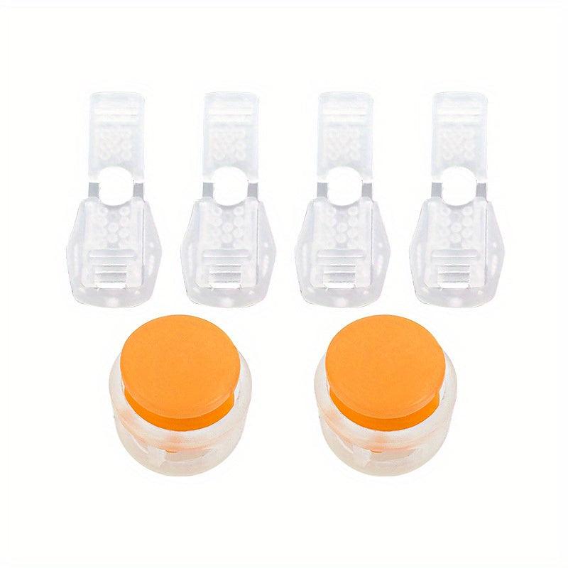 6pcs Double Hole Cord Locks Drawstring Stopper Set
