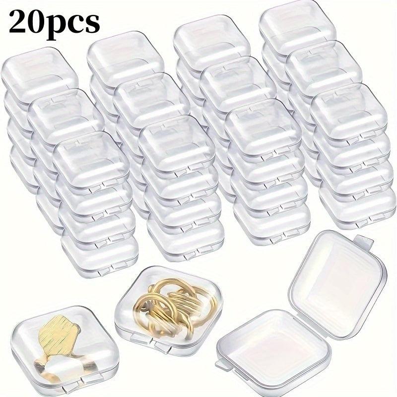 Clear Plastic Storage Box With Lid For Jewelry Earrings Necklaces