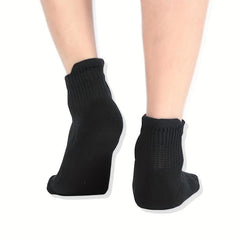 4 Pairs Non Binding Diabetic Ankle Socks Unisex Cotton Cushioned