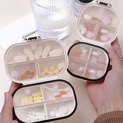 1pc Portable Pill Box Pill Dispenser Box For Pocket Purse