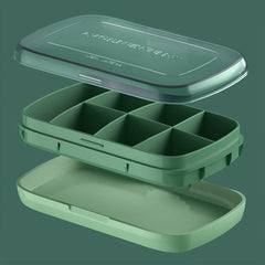 7 Compartments Weekly Pill Organizer Travel Pill Dispenser