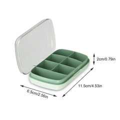 7 Compartments Weekly Pill Organizer Travel Pill Dispenser