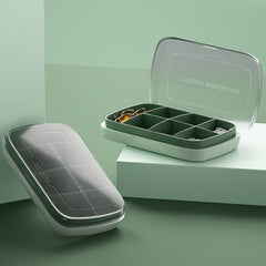 7 Compartments Weekly Pill Organizer Travel Pill Dispenser