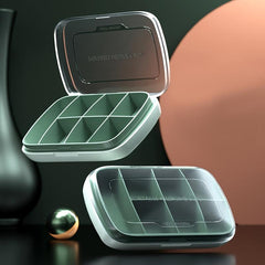 7 Compartments Weekly Pill Organizer Travel Pill Dispenser