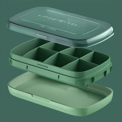 7 Compartments Weekly Pill Organizer Travel Pill Dispenser