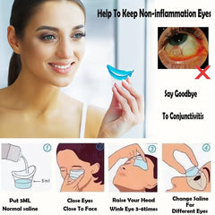 1pair Eye Wash Cup Eye Wash Bath Kit for Effective Eye Cleansing