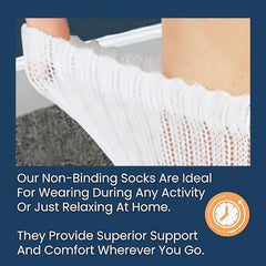 6 Pairs Bamboo Men's Plus Size Socks Moisture Wicking Diabetic Crew