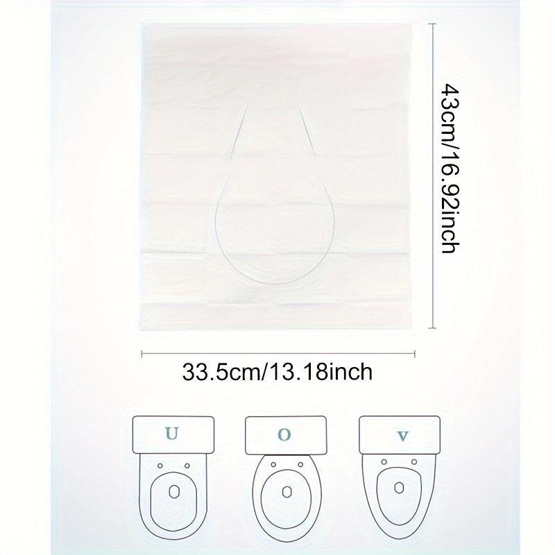 50pcs Disposable Toilet Seat Cover Waterproof Safety Travel Camping