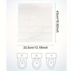 50pcs Disposable Toilet Seat Cover Waterproof Safety Travel Camping