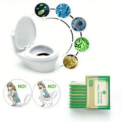 50pcs Disposable Toilet Seat Cover Waterproof Safety Travel Camping