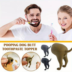 Poop Dog Butt Toothpaste Cover - Prank Gift