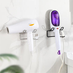 Hair Dryer Holder Rack Wall Mounted Bathroom Organizer