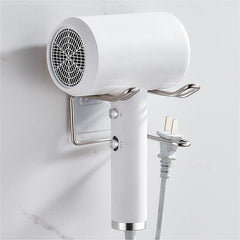 Hair Dryer Holder Rack Wall Mounted Bathroom Organizer