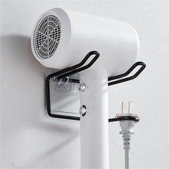 Hair Dryer Holder Rack Wall Mounted Bathroom Organizer