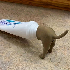 Dog Butt Toothpaste Topper Dispenser Cap Funny Gift