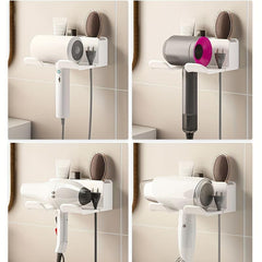 Hair Dryer Mobile Phone Storage Rack Bathroom Wall-mounted Holder