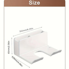 Hair Dryer Mobile Phone Storage Rack Bathroom Wall-mounted Holder