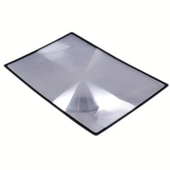 A5 Flat PVC Magnifier Sheet X3 Book Page Magnifying Reading Glass Lens