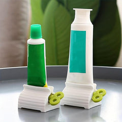 Manual Toothpaste Squeezer Dispenser Storage Rack Clip Fixer