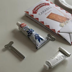 Metal Toothpaste Squeezer Manual Dispenser Clip Fixer And Cosmetic S