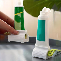 3pcs Toothpaste Dispenser Bathroom Accessories Squeezer Storage Rack