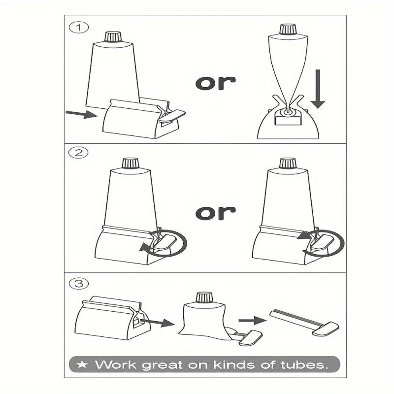 Toothpaste Extruder Roller Metal Tube Wringer Stainless Steel Bracket
